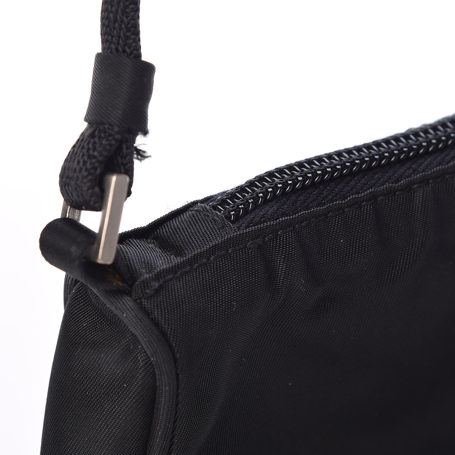 Prada Tessuto Nylon Pochette Bag Black 11 of 12