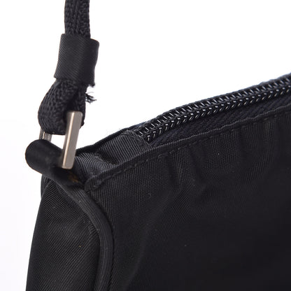 Prada Tessuto Nylon Pochette Bag Black 11 of 12