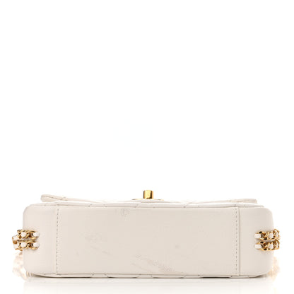 Chanel Caviar Quilted Mini CC You Flap White 11 of 12