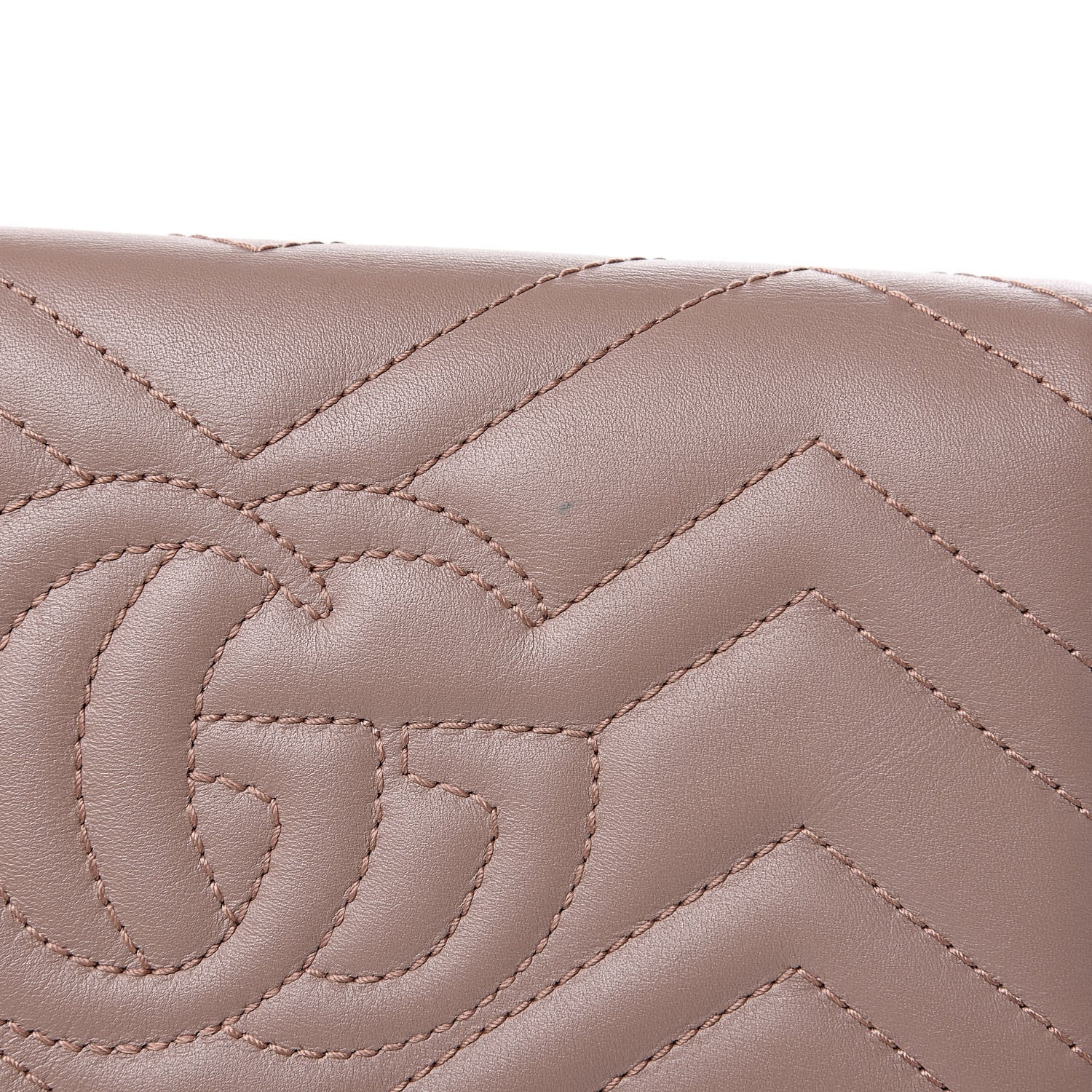 Gucci Calfskin Matelasse GG Marmont Continental Wallet Porcelain Rose 11 of 11