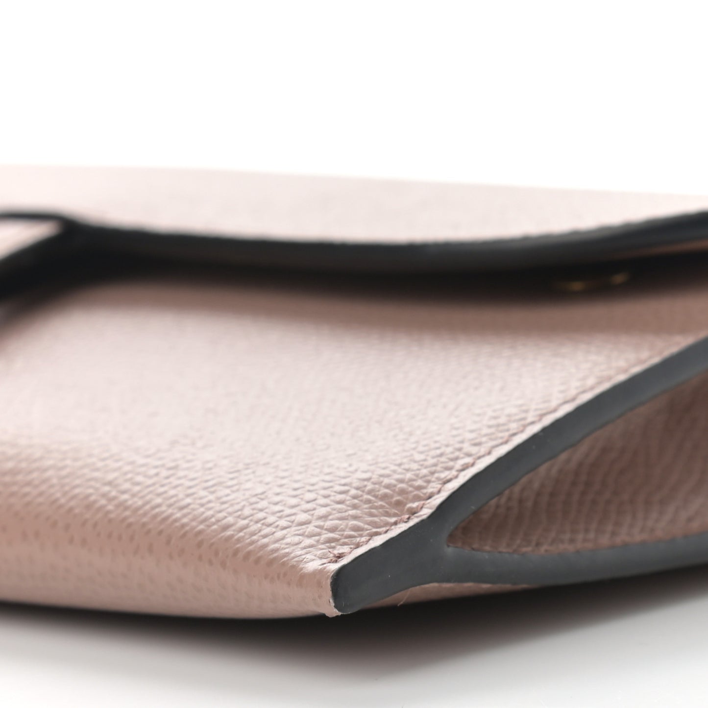 Grained Calfskin Saddle Chain Wallet Pouch Fard
