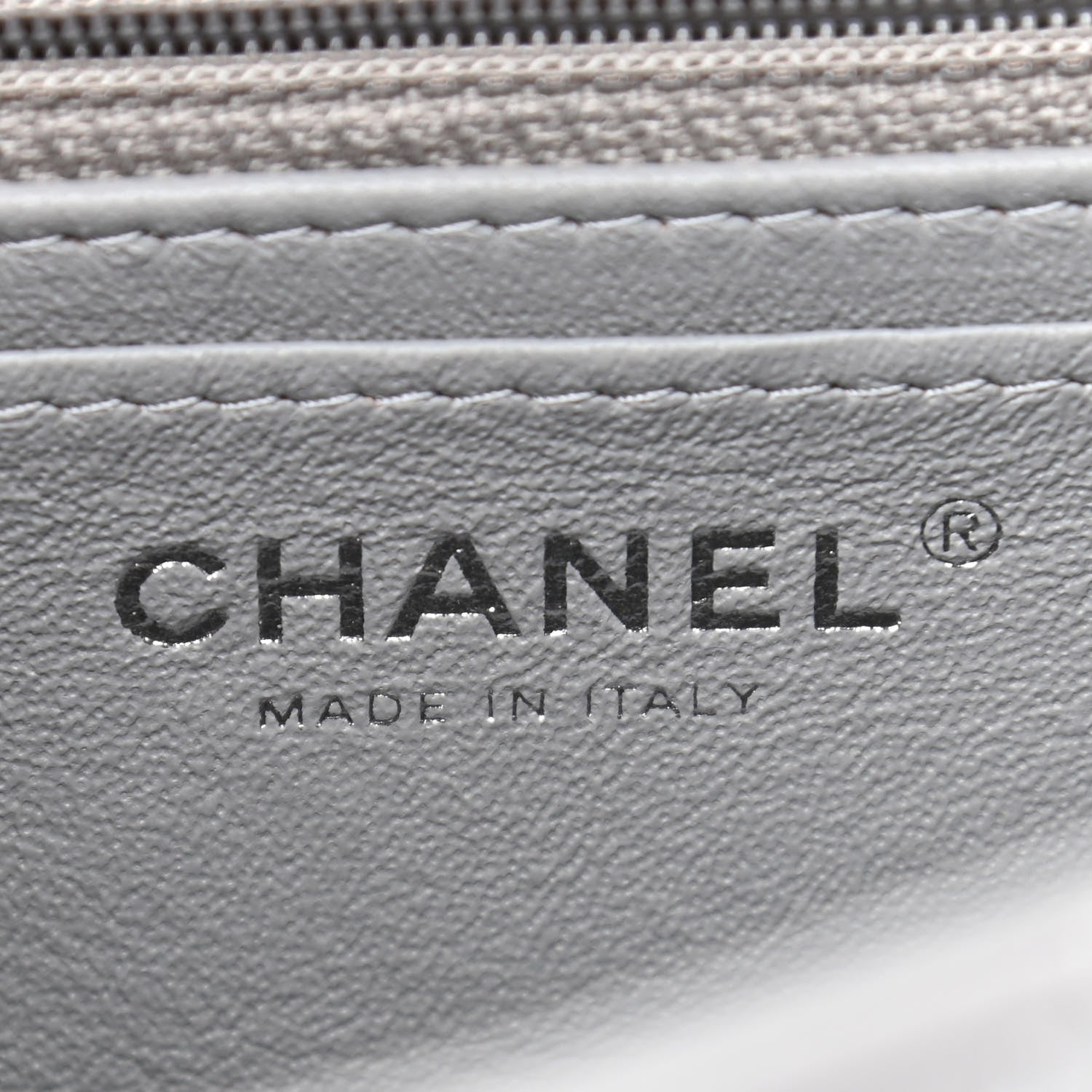 Chanel Lambskin Quilted Mini Rectangular Flap Grey 5 of 9