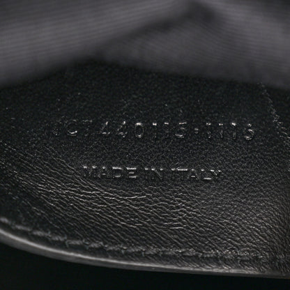 Saint Laurent SAINT LAURENT Calfskin Mixed Matelasse Triquilt Large Monogram Envelope Satchel Deep Marine 7 of 19