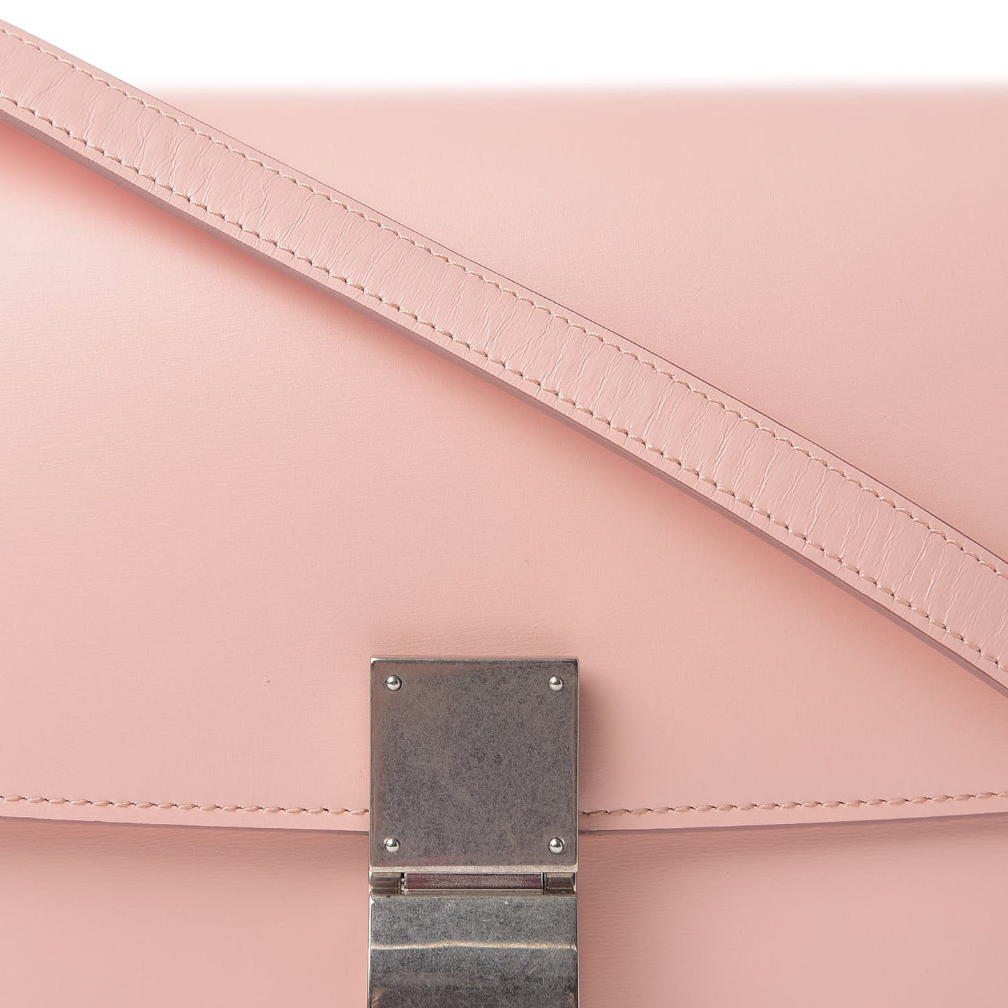 Box Calfskin Medium Classic Box Flap Bag Blush