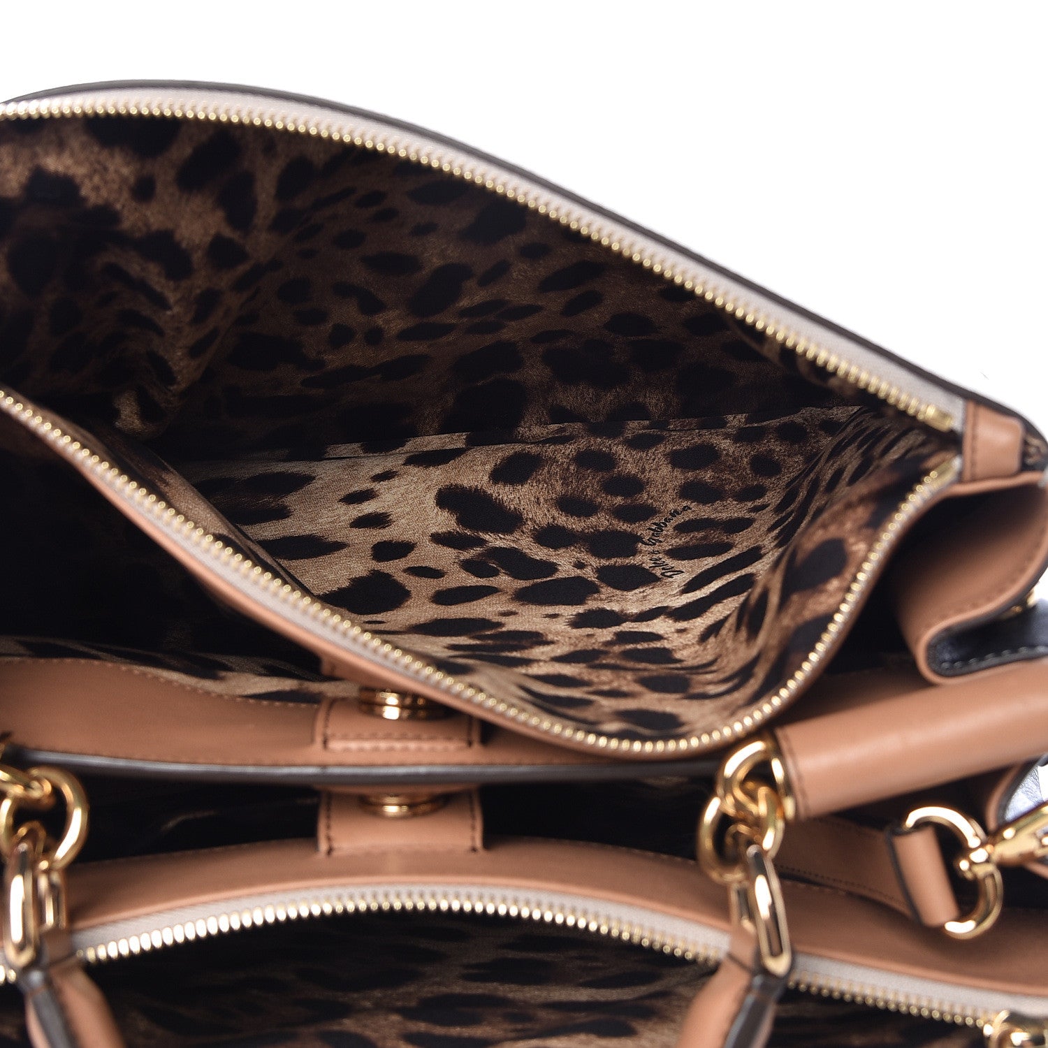 Dolce & Gabbana Dauphine Miss Sicily Double Zip Satchel Ivory Multicolor 6 of 16