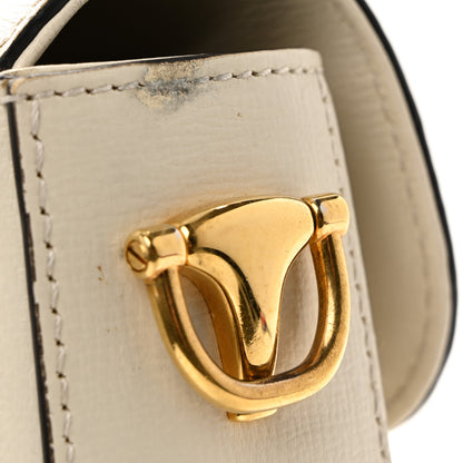 Gucci Azalea Calfskin Web Mini Horsebit 1955 Shoulder Bag Mystic White 14 of 14