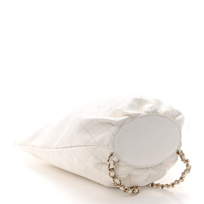Chanel Lambskin Stitched CC Chain Backpack White 4 of 12