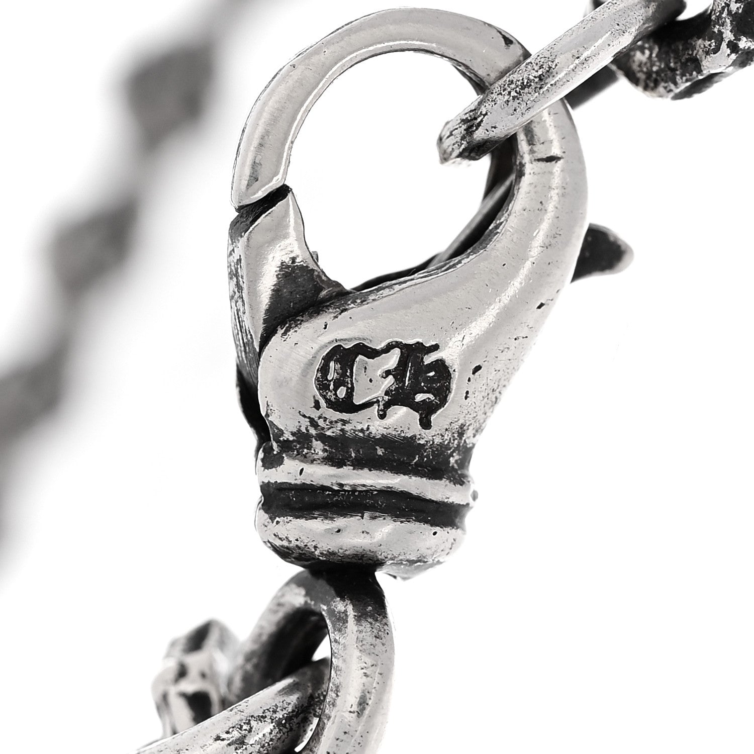 Chrome Hearts Sterling Silver Mini Extra Fancy Link Bracelet 3 of 4