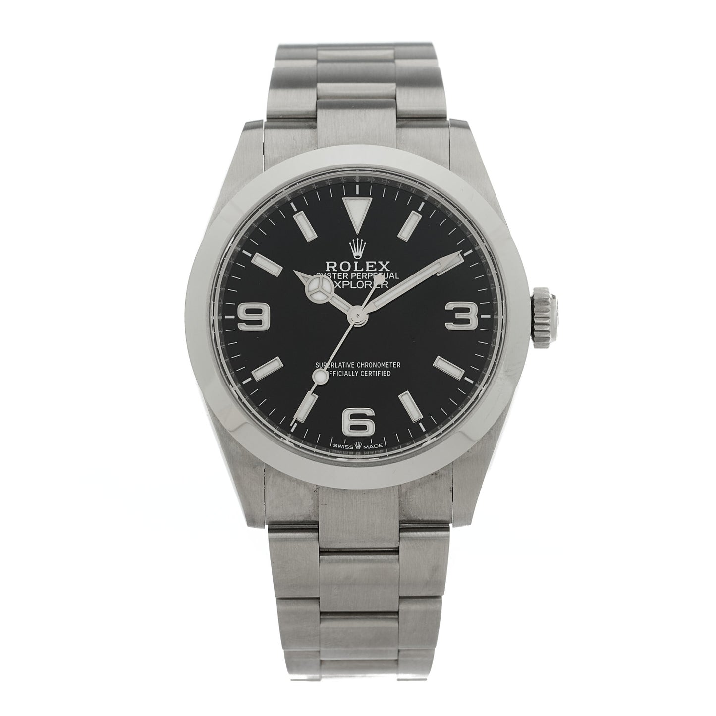 Stainless Steel 40mm Oyster Perpetual Explorer Watch Black 224270