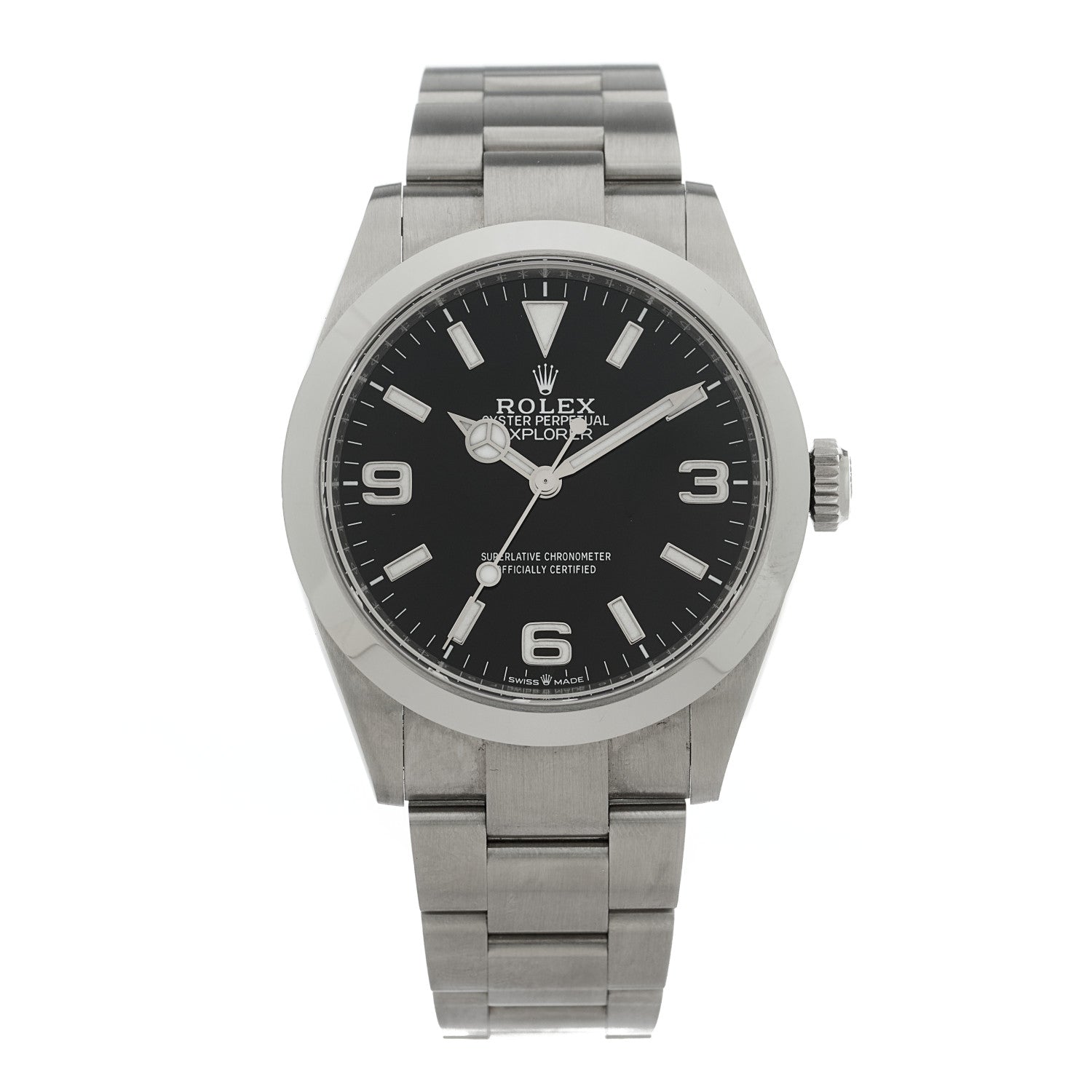 Rolex Stainless Steel 40mm Oyster Perpetual Explorer Watch Black 224270 1 of 5