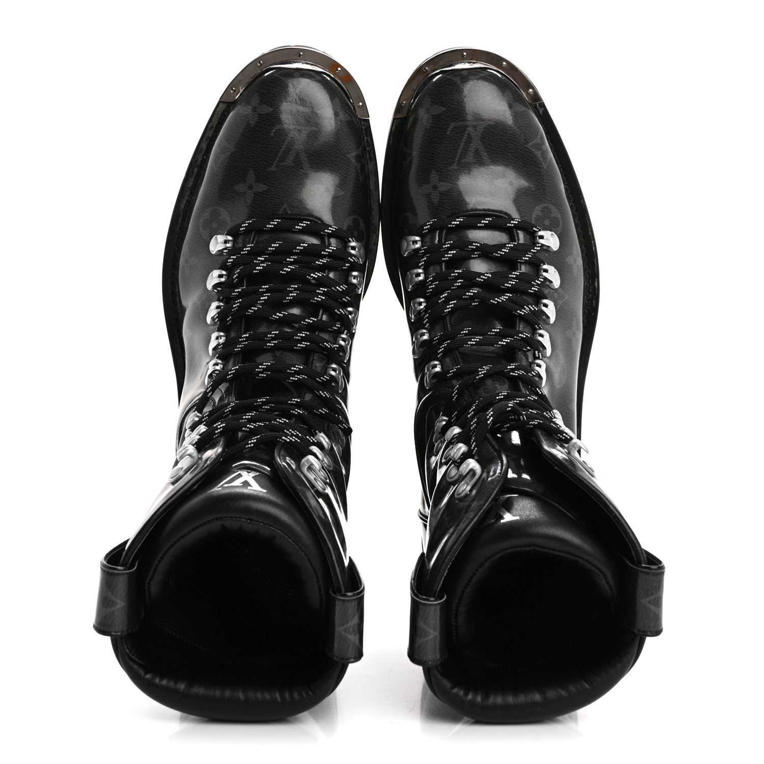 Louis Vuitton Monogram Eclipse Glaze Mens Outland Ankle Boots 9 2 of 15