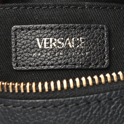 Versace Calfskin La Medusa Round Camera Bag Black 6 of 9