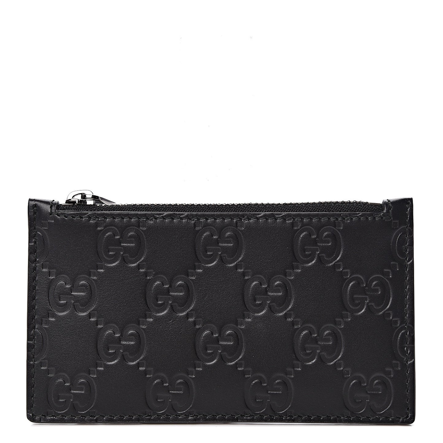 Guccissima Signature Coin Case Card Holder Black