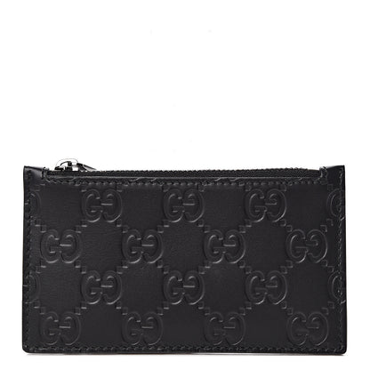 Gucci Guccissima Signature Coin Case Card Holder Black 1 of 6