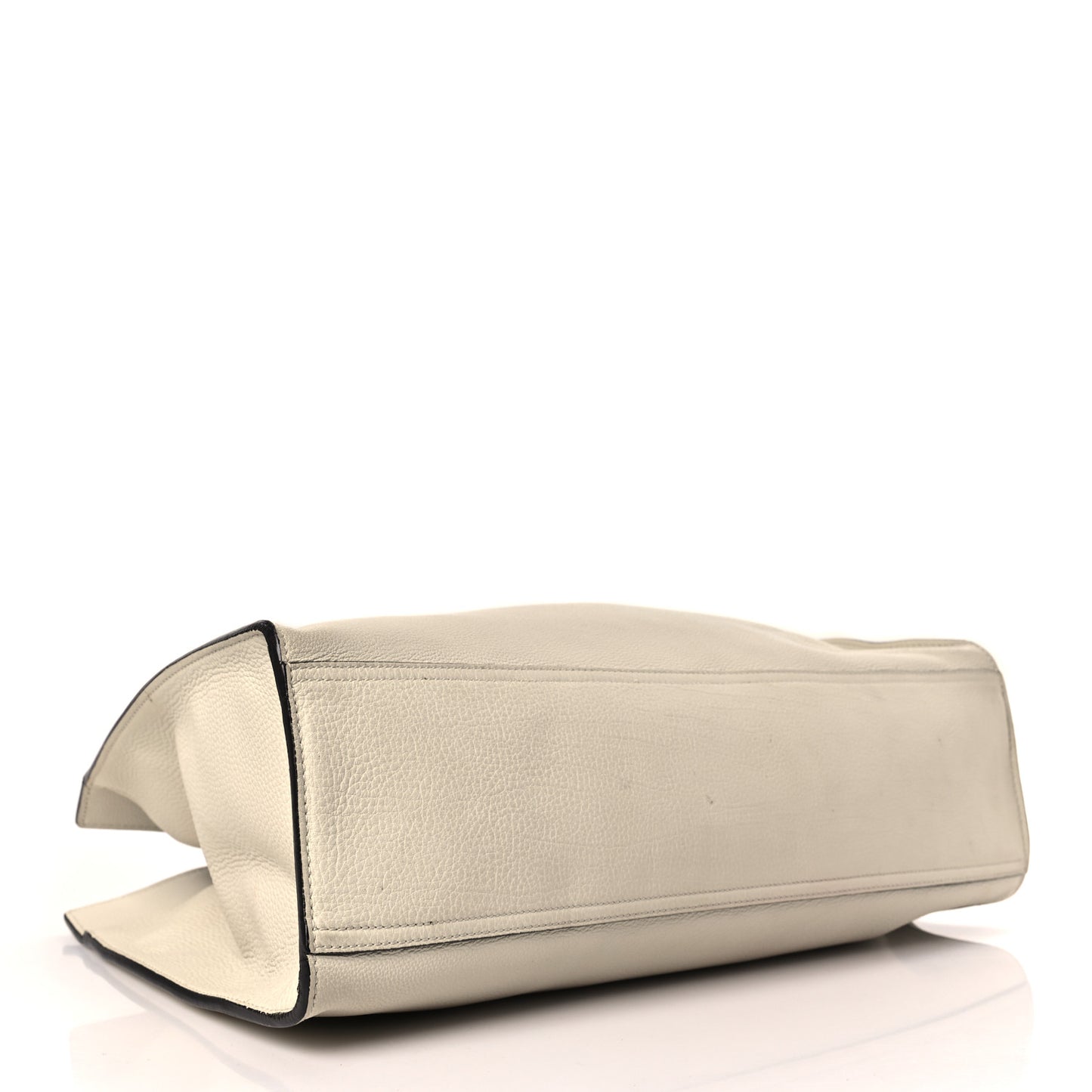 Soft Calfskin Medium Jackie Top Handle Bag Antique White