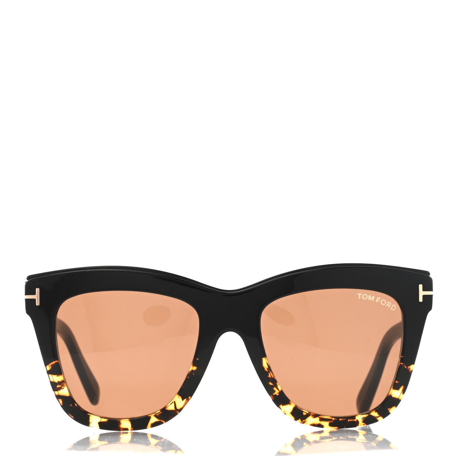 Tom Ford Julie Square Sunglasses TF685 Tortoise 2 of 8