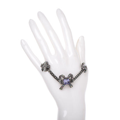 Chanel Ruthenium Crystal CC Charm Bracelet Multicolor 2 of 4
