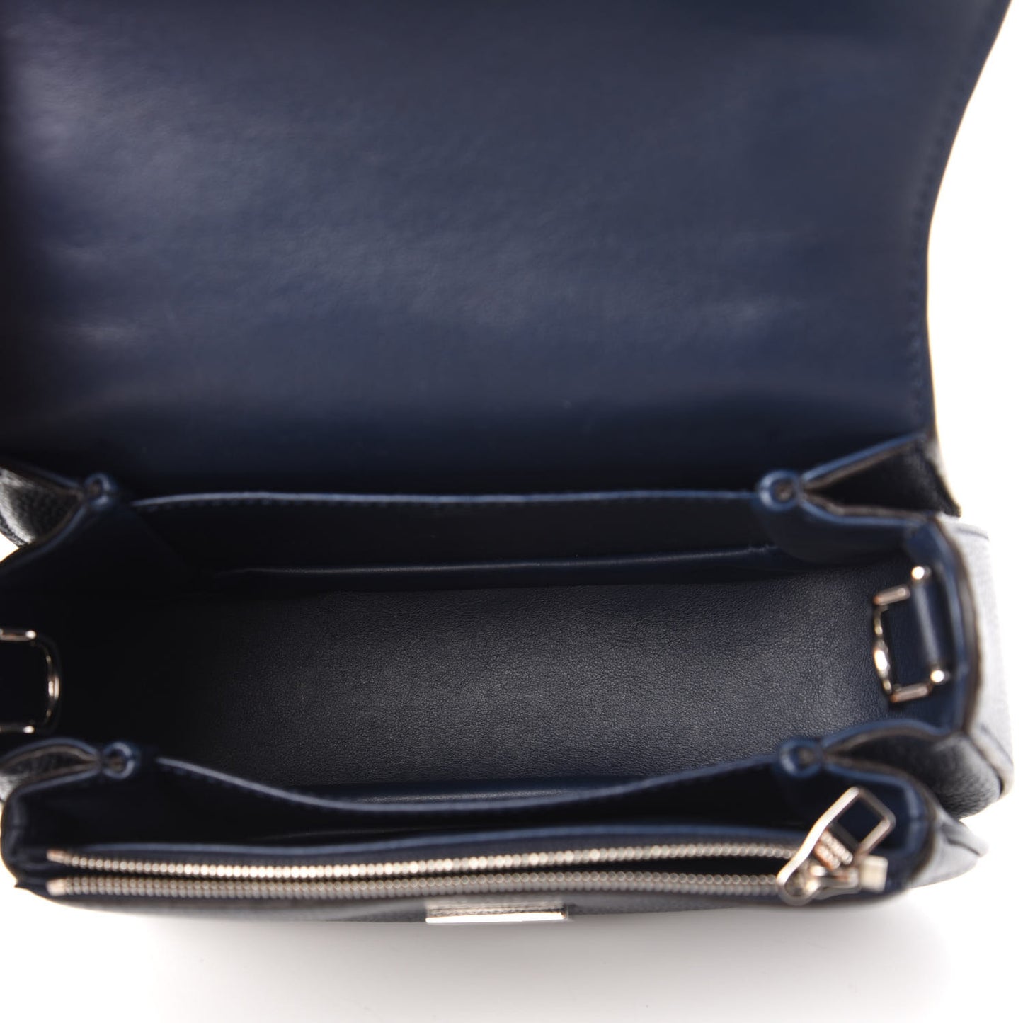 Grained Calfskin Vivienne NM Blue Marine