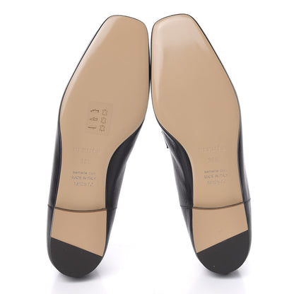 Hermes Supple Goatskin Womens Time Loafers 36.5 Black 5 of 8
