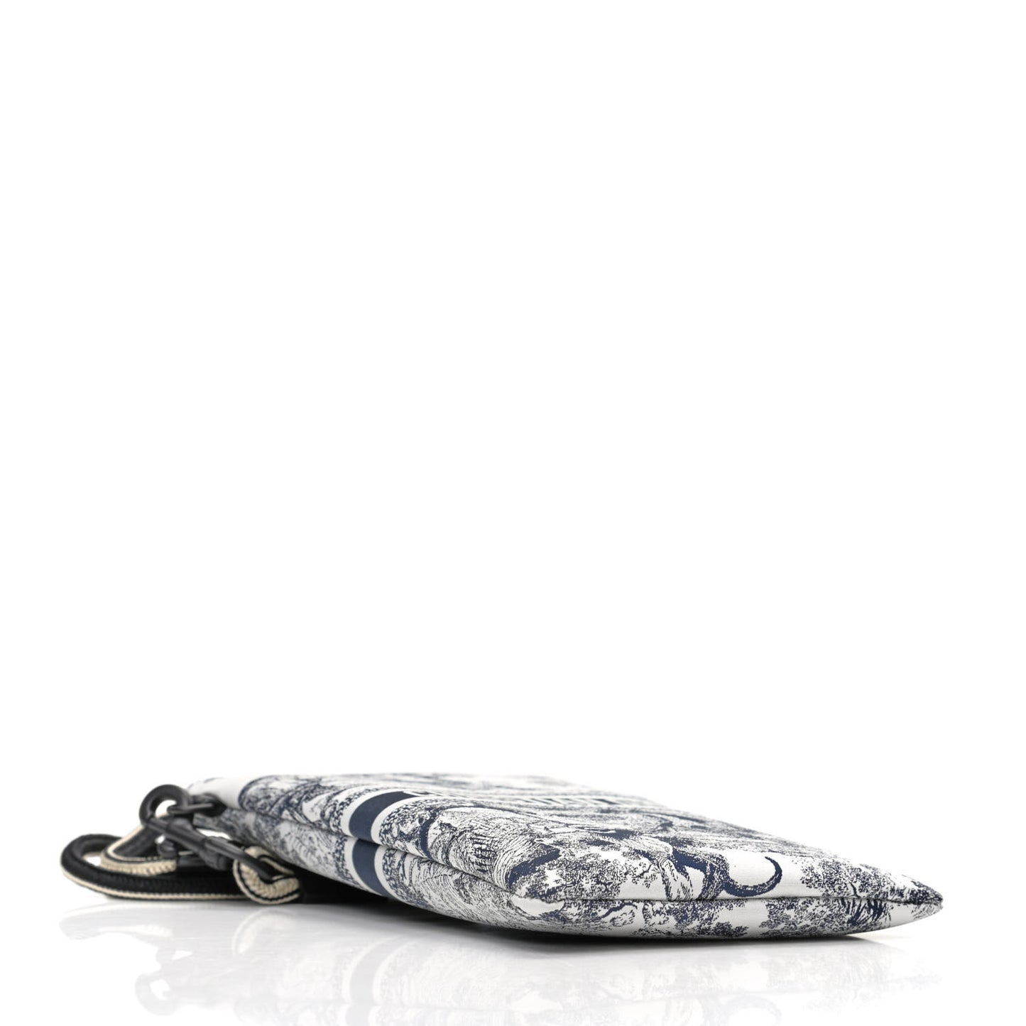 Technical Fabric Embroidered Toile De Jouy DiorTravel Multifunction Pouch Blue