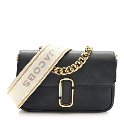 Marc Jacobs Calfskin The J Marc Shoulder Bag Black 1 of 9