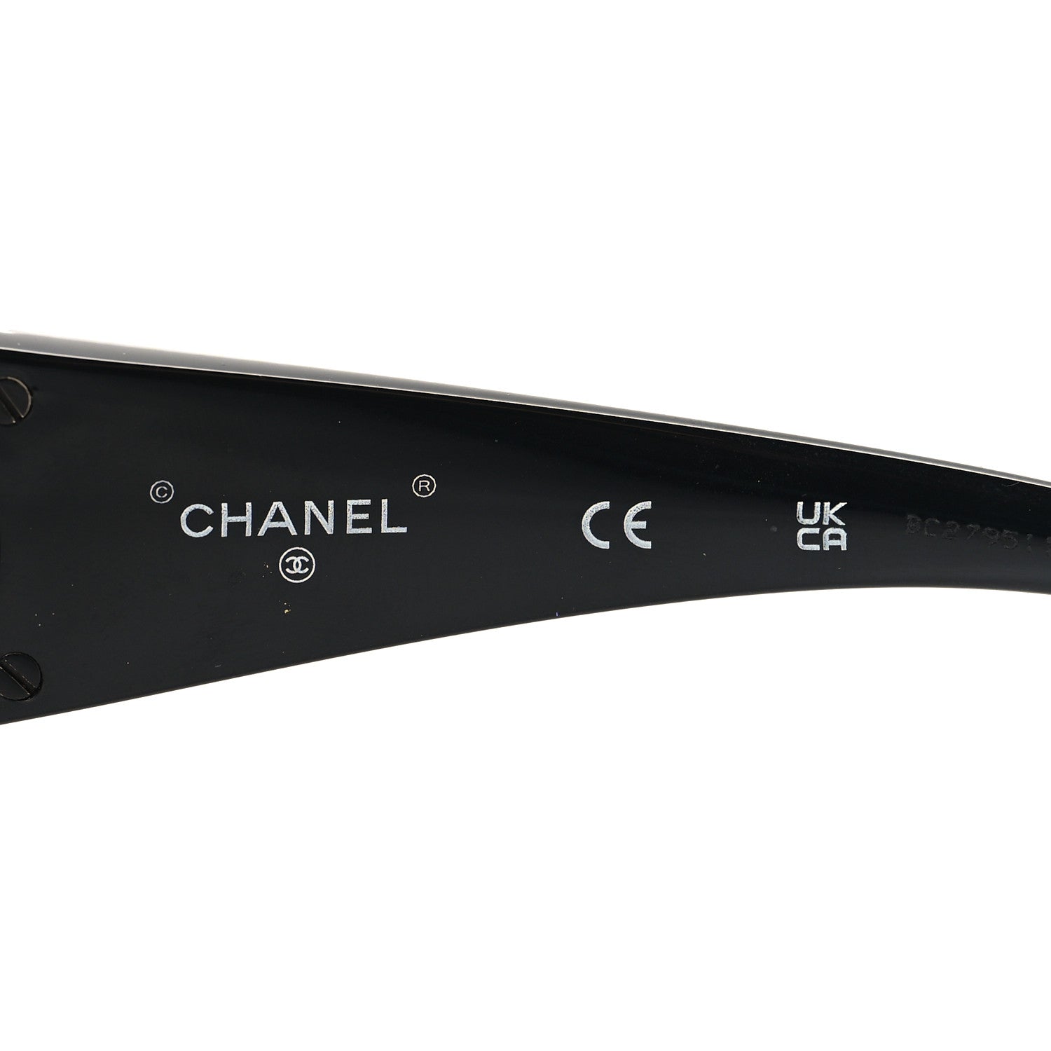 Chanel Acetate Pearl CC Square Sunglasses 71501-A Black 1510229