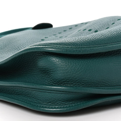 Hermes Taurillon Clemence Evelyne III PM Malachite 9 of 10