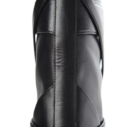 Saint Laurent Seta Calfskin Knee High Boot 36.5 Black 7 of 8