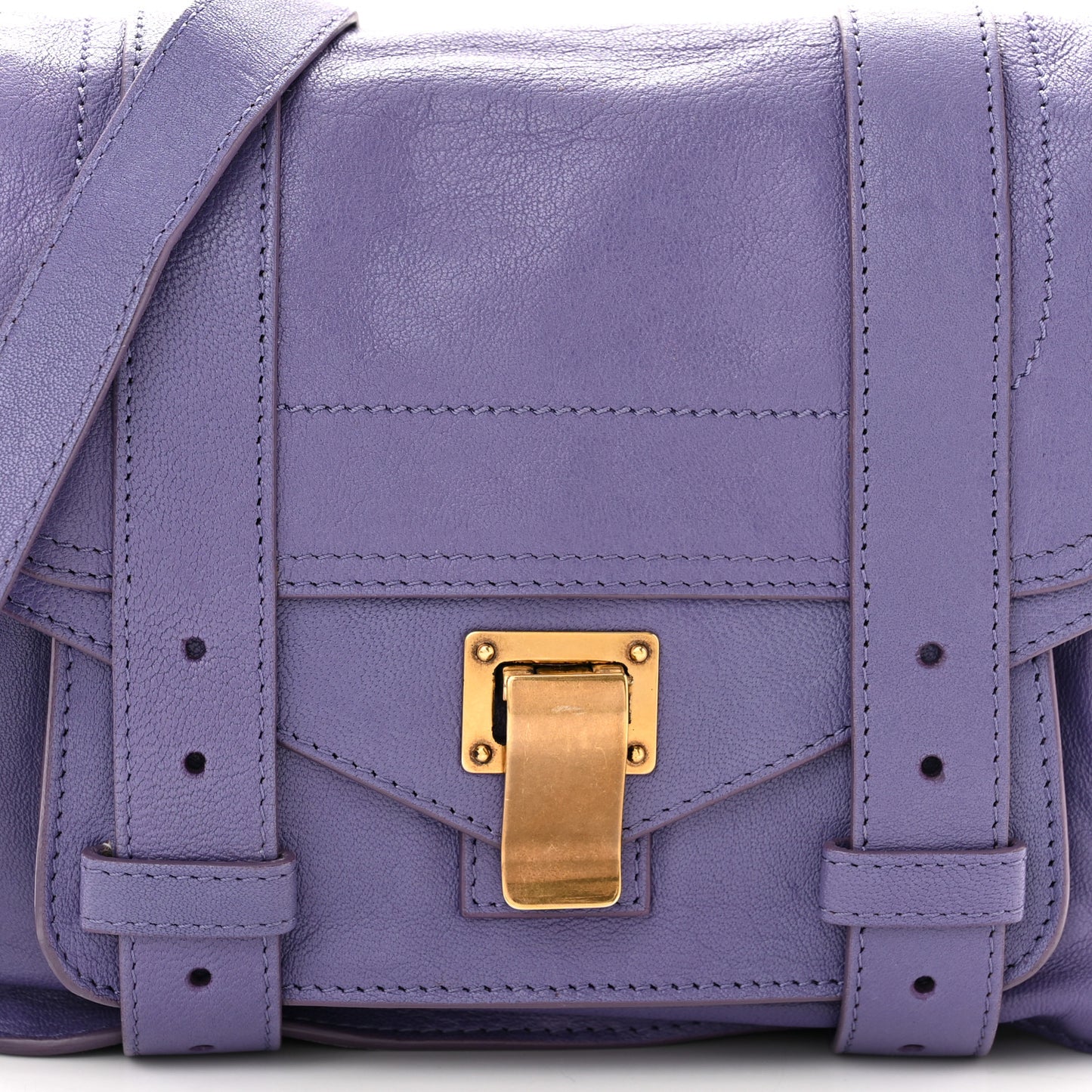 Lambskin PS1 Mini Pouch Messenger Bag Berry