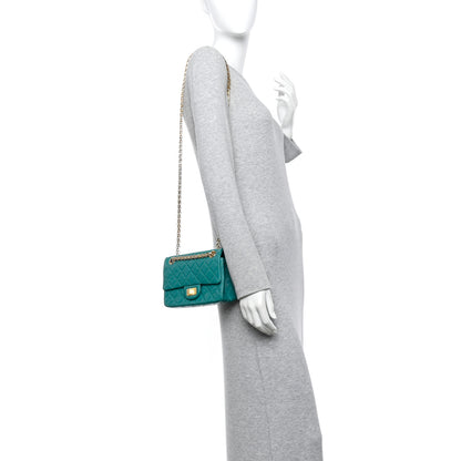 Chanel Aged Calfskin Quilted 2.55 Reissue Mini Flap Green 2 of 11