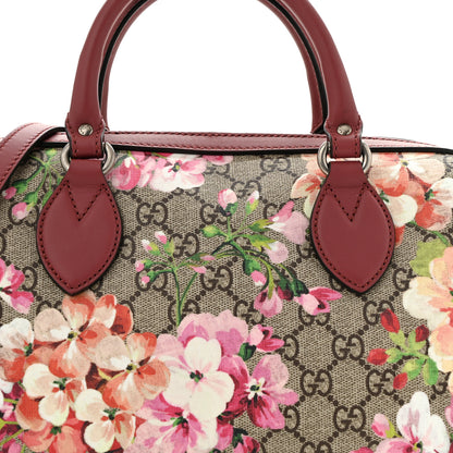 Gucci GG Supreme Monogram Blooms Small Boston Beige Multicolor Dry Rose 8 of 10
