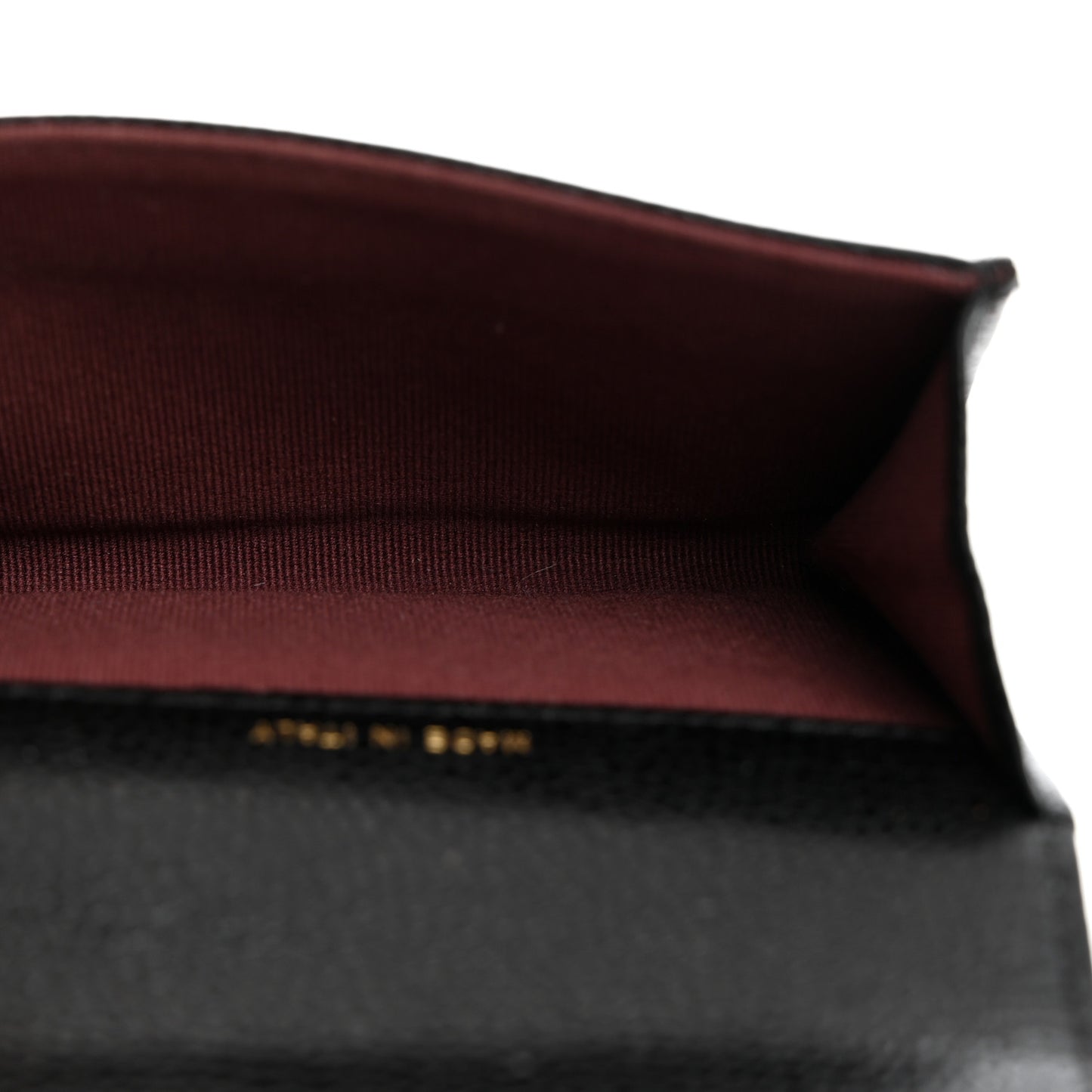 Caviar Quilted Flap Card Holder Wallet Black