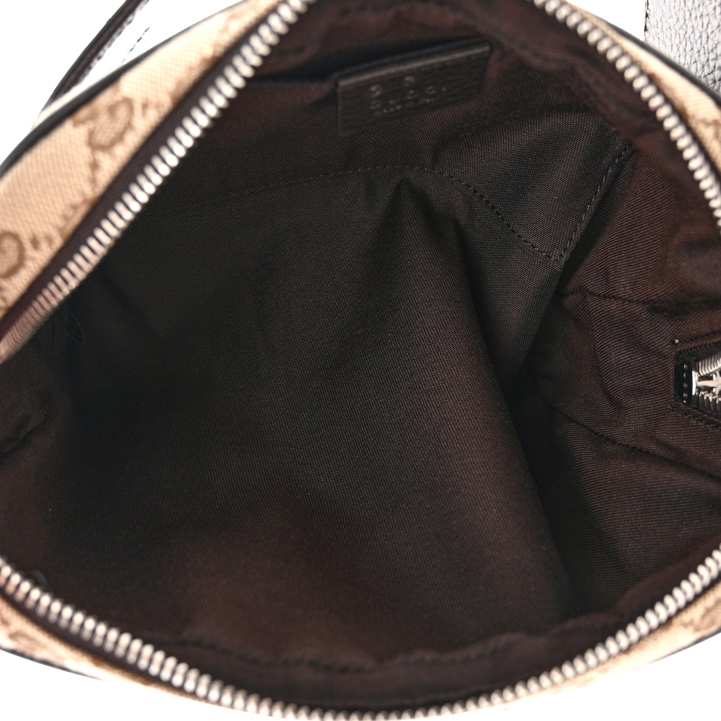 Monogram Dollar Calfskin Belt Bag Beige Ebony Testa di Moro Marrone Scuro