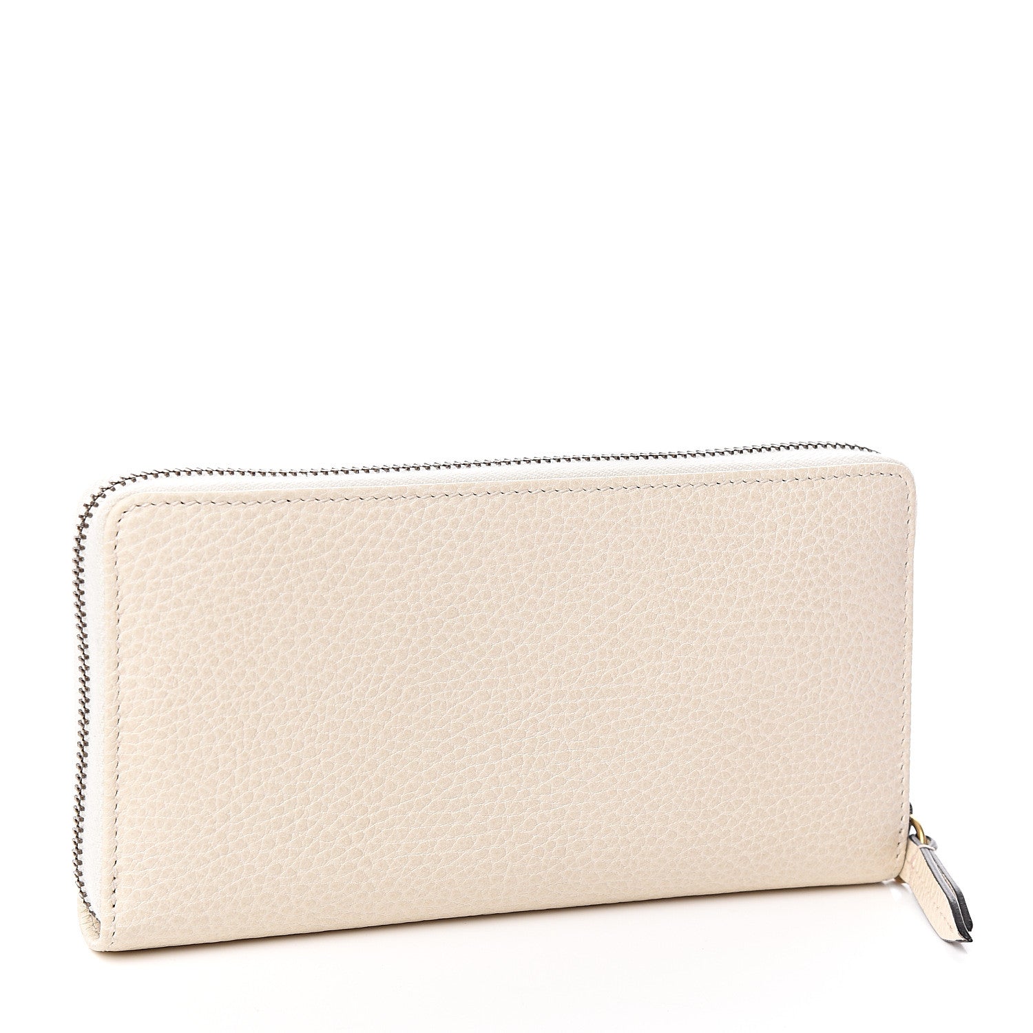 Gucci Calfskin GG Marmont Bow Zip Around Wallet Ivory 2 of 6