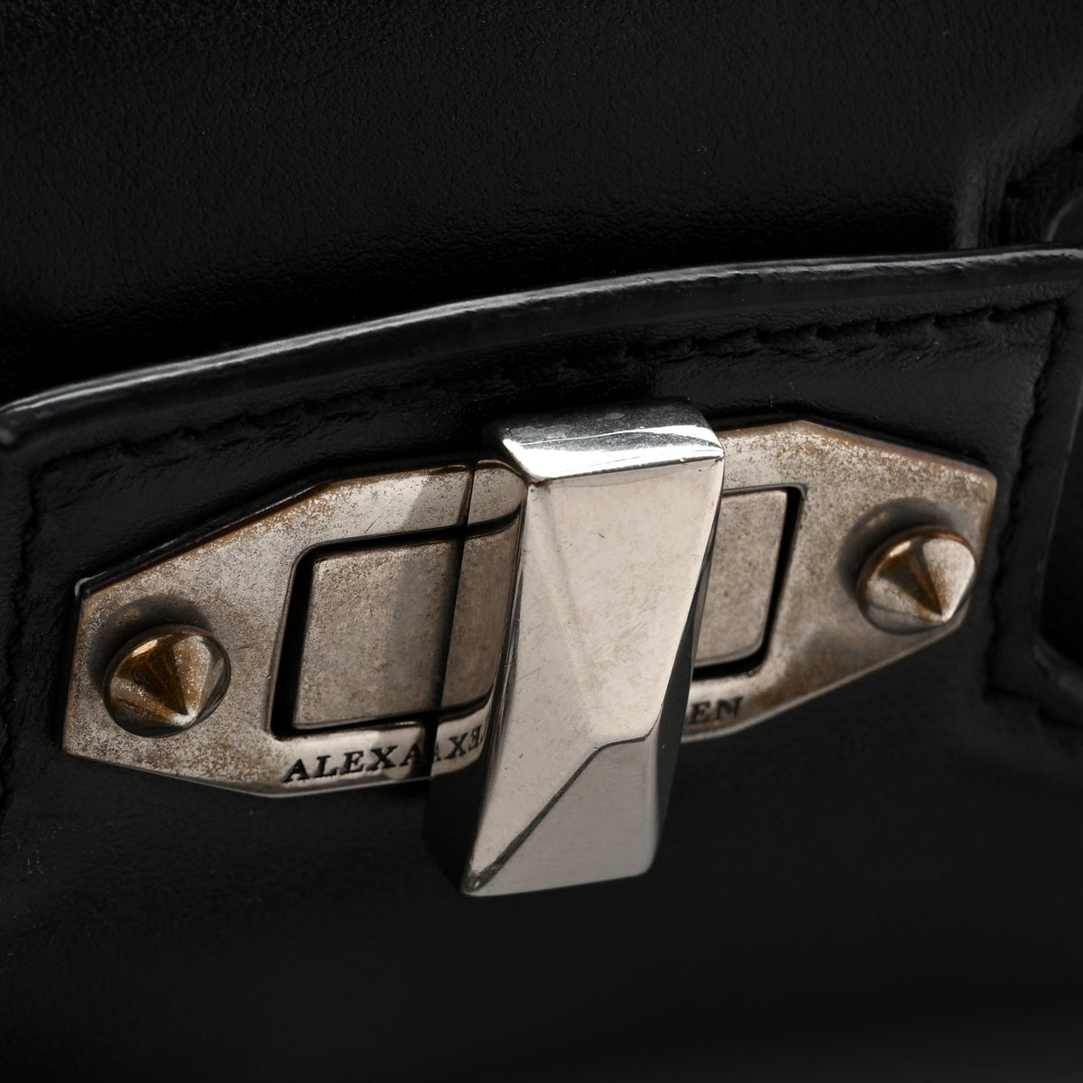 Calfskin Box Shoulder Bag Black