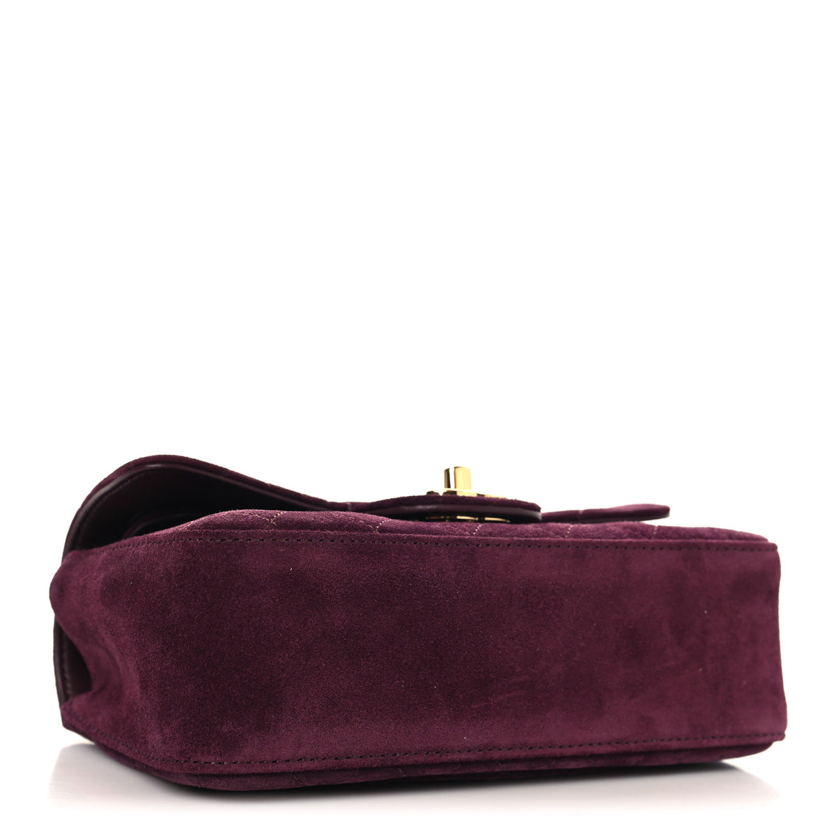 Suede Calfskin Mini Souplissimo Flap Burgundy
