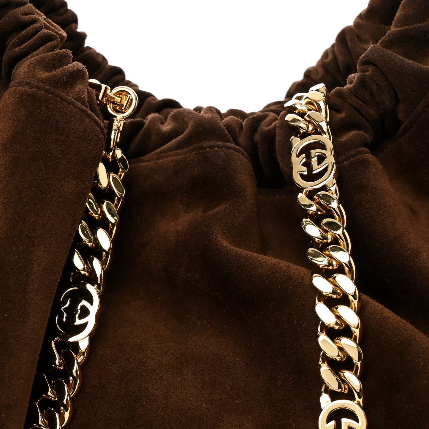 Suede Large Blondie Tote Brown