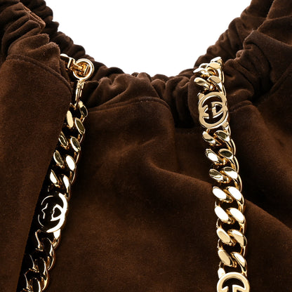 Gucci Suede Large Blondie Tote Brown 8 of 11