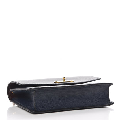 Mulberry Cross Grain Calfskin Small Darley Bright Navy 4 of 8