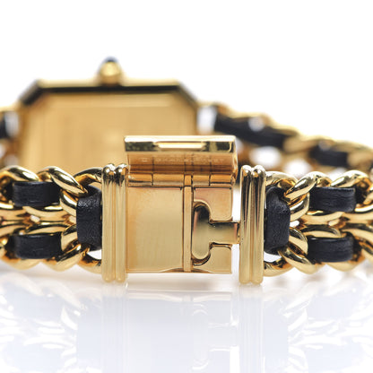 Chanel Stainless Steel Lambskin 20mm Chain Premiere Quartz Watch Gold L 5 of 7