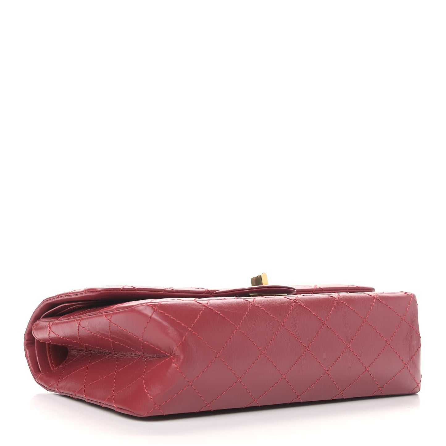 Aged Calfskin Quilted 2.55 Reissue 225 Flap Red