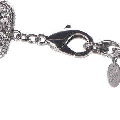 Chanel Gripoix CC Long Multistrand Necklace Ruthenium Black 4 of 5