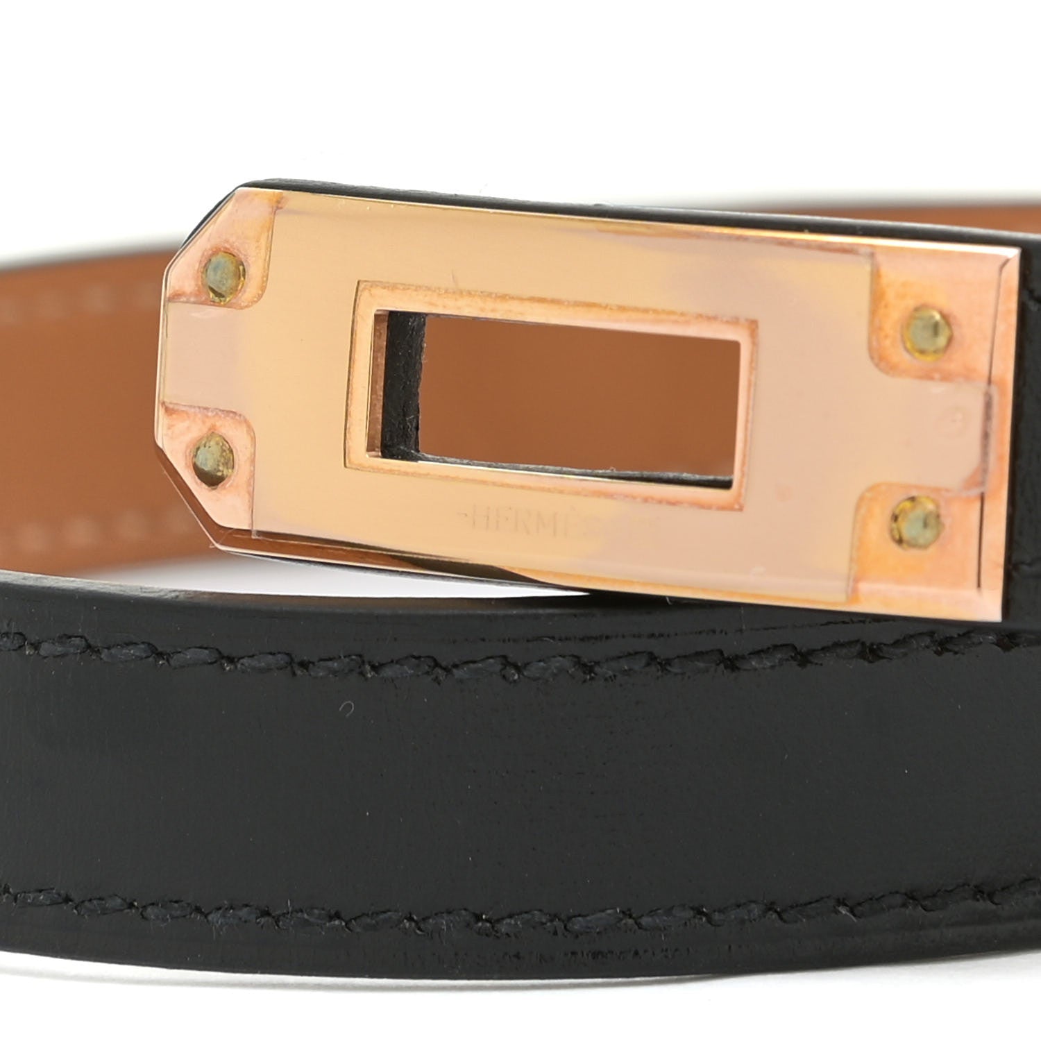 Hermes Box Kelly Double Tour Bracelet T3 Black 8 of 9