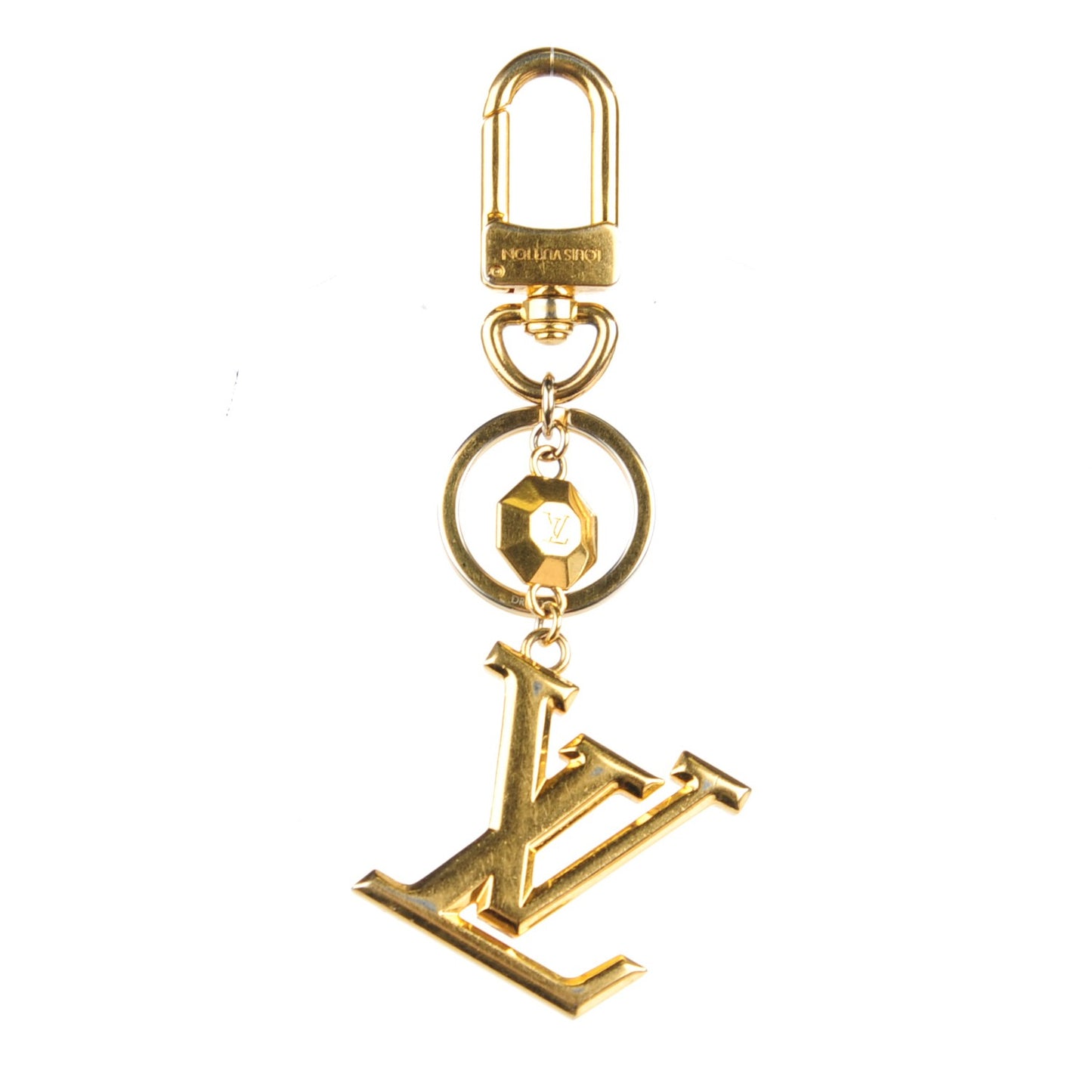 LV Facettes Key Holder Gold