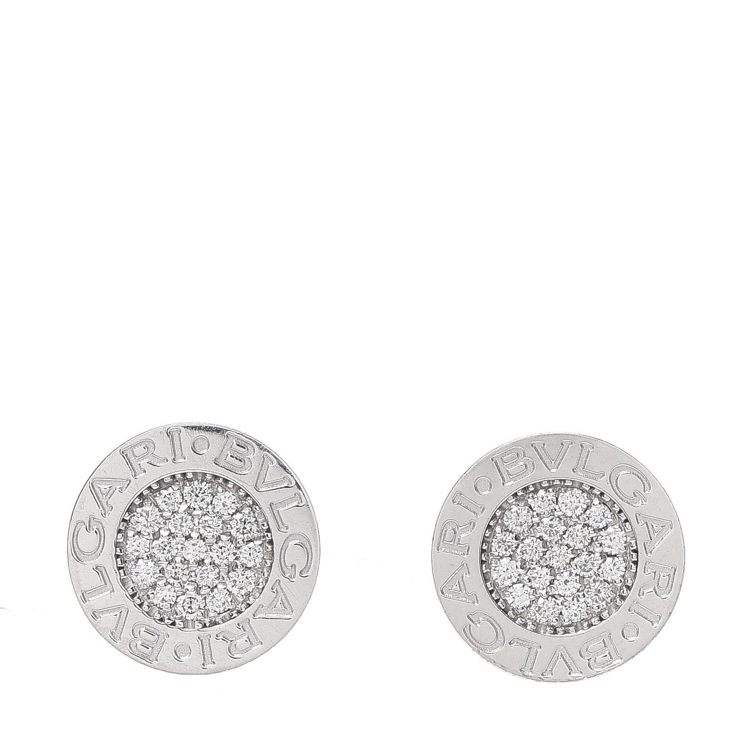 18K White Gold Diamond BVLGARI BVLGARI Stud Earrings