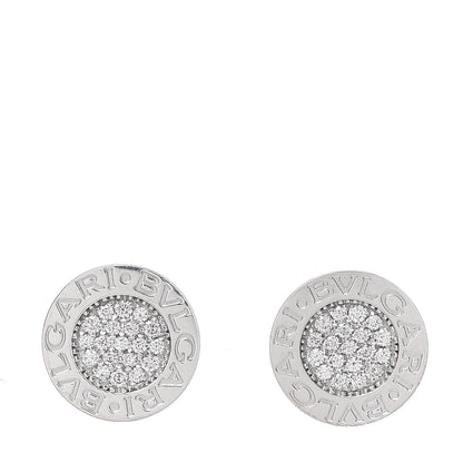 Bulgari 18K White Gold Diamond BVLGARI BVLGARI Stud Earrings 1 of 5