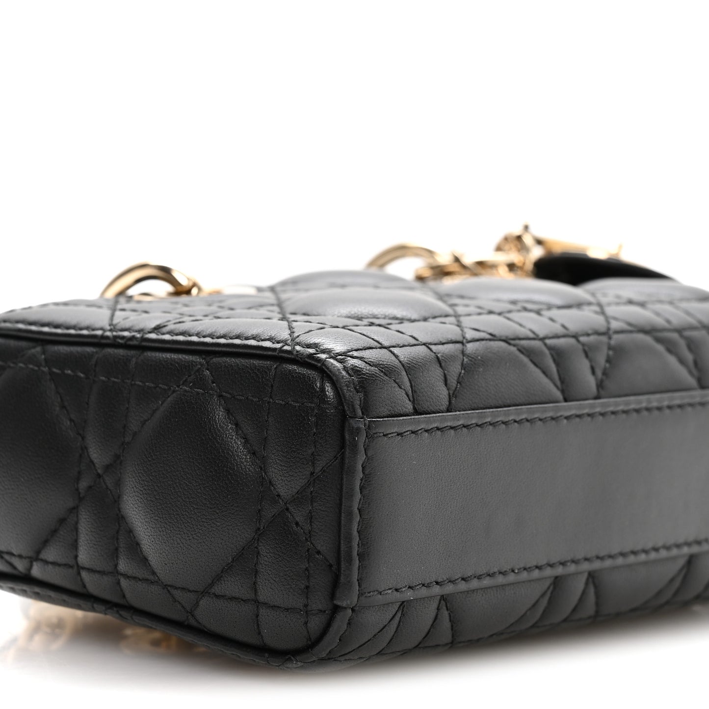 Lambskin Cannage Micro Lady D-Joy Black