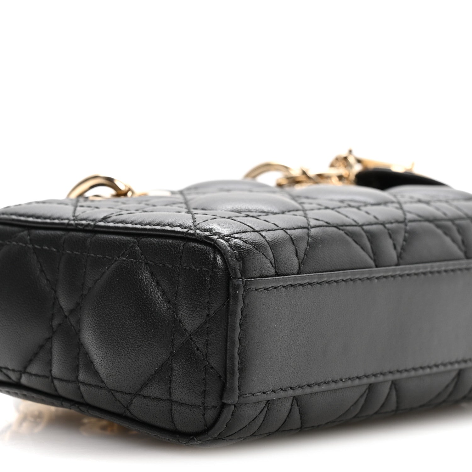 Christian Dior Lambskin Cannage Micro Lady D-Joy Black 9 of 10