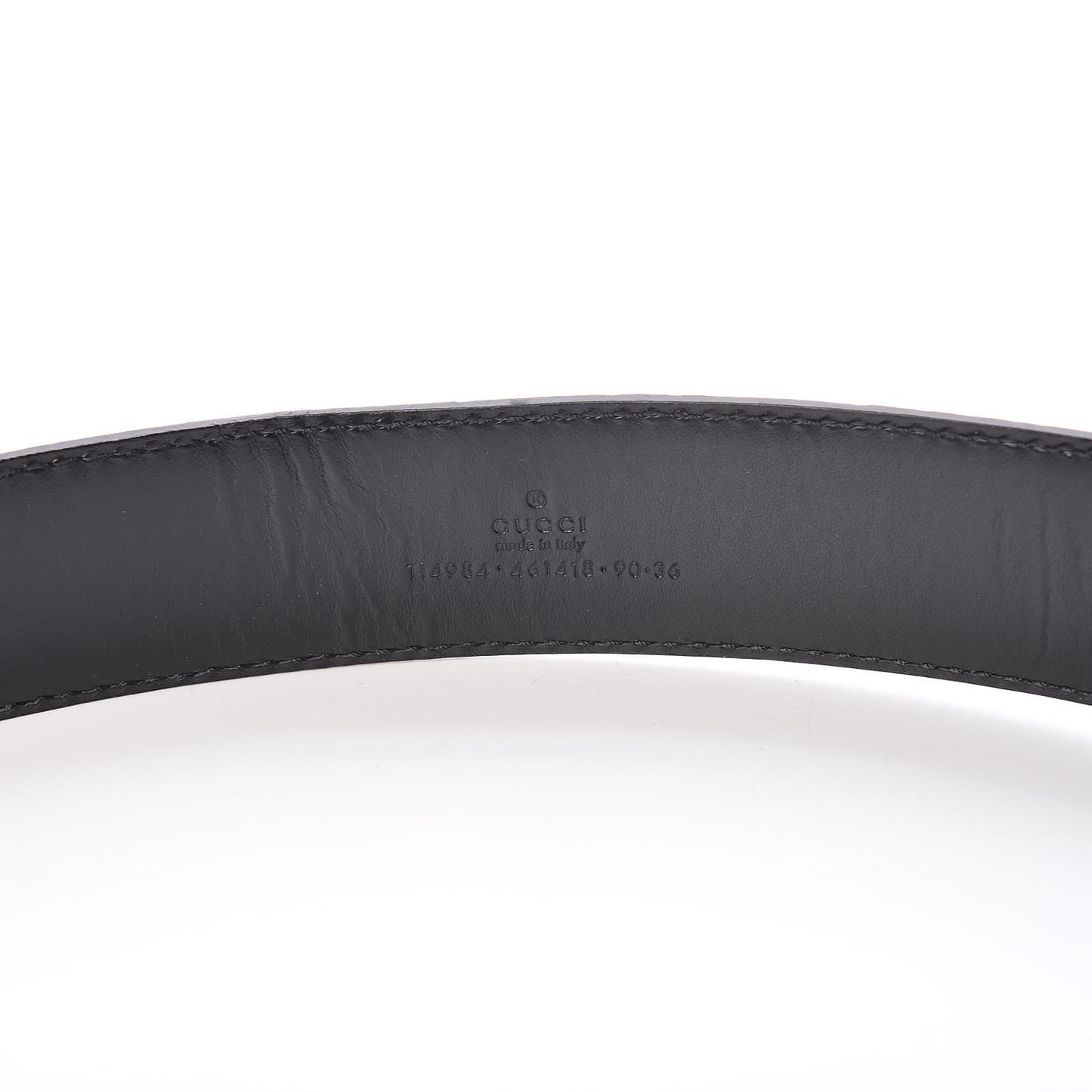 Guccissima Interlocking G Belt 90 36 Black