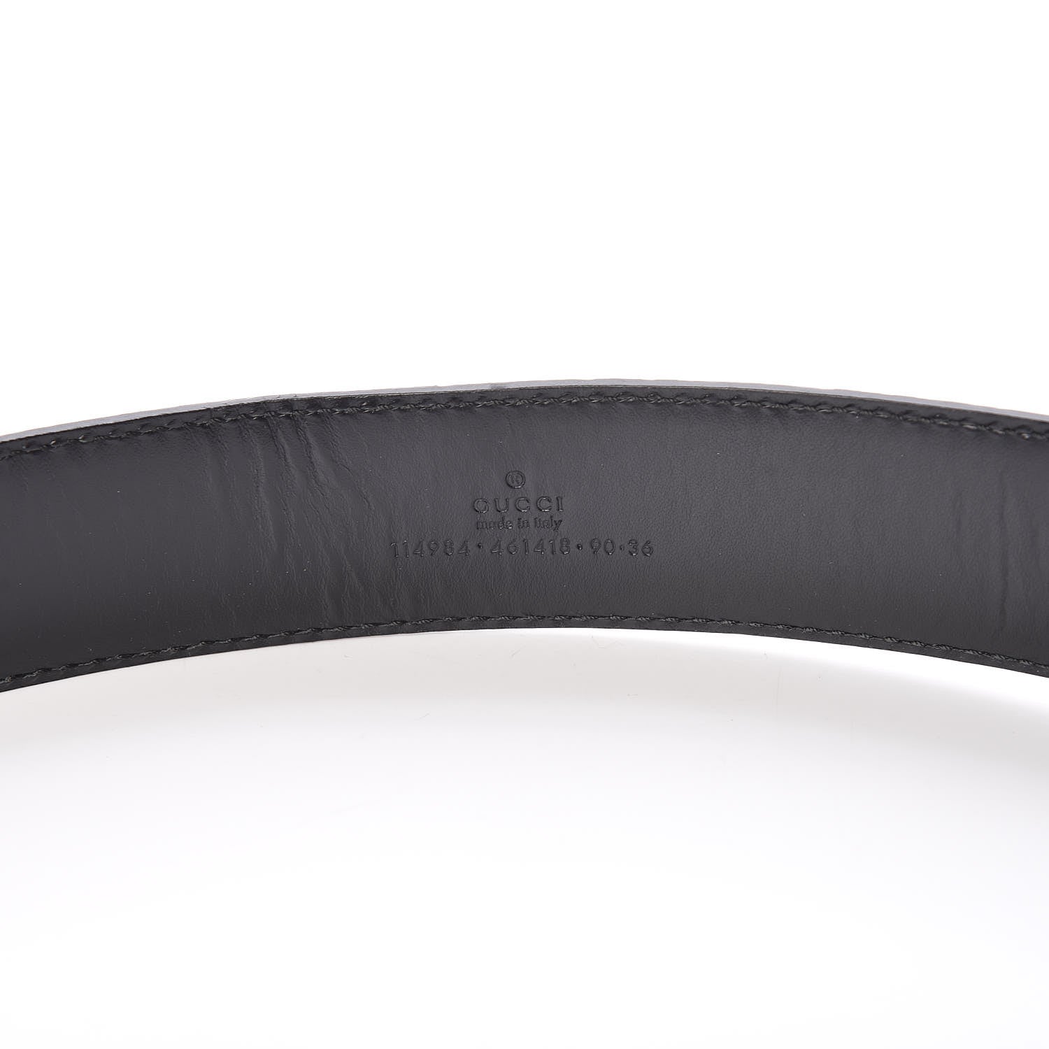 Gucci Guccissima Interlocking G Belt 90 36 Black 4 of 8